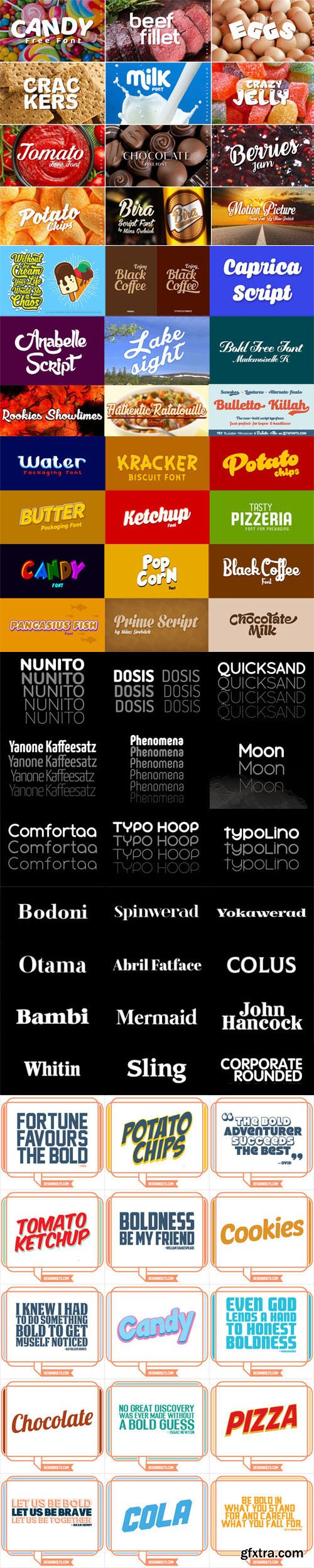 Best Bold Fonts For Packaging & Typography - 70 Premium Fonts