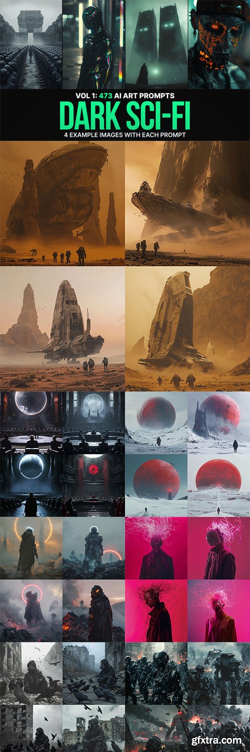 473 Midjourney Prompts for Dark Sci-fi