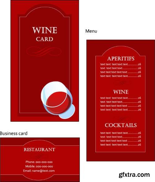 Menu Cards #1, 20xEPS