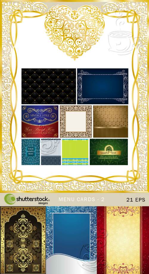 Menu Cards #2, 21xEPS