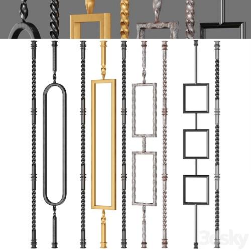 '3dsky Pro - Iron Railing Fence 02'