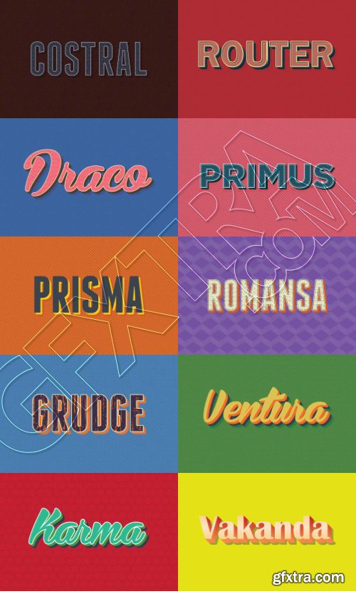 10 Retro  Vintage Style for Adobe Illustrator 939480