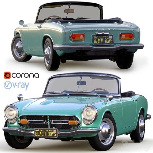 '3dsky Pro - Honda S800 Cabriolet '66'
