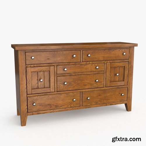 CGTrader - Bedroom Dresser