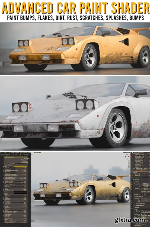 Superhivemarket - Advanced Car Paint Shader [Fully Procedural]