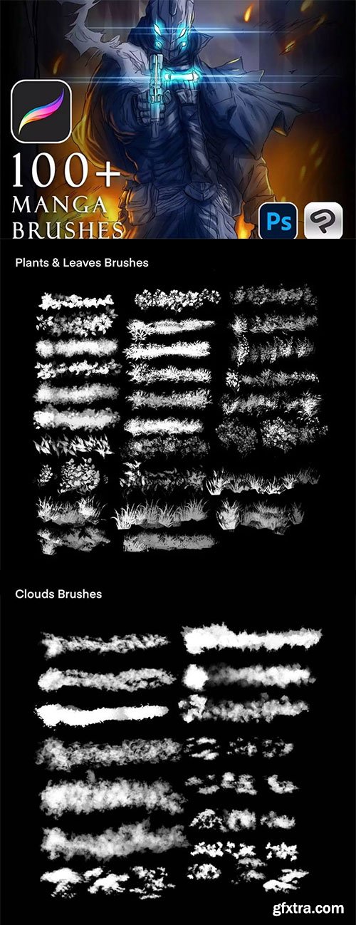 Brushgalaxy - 100 + Anime & Manga Brushes