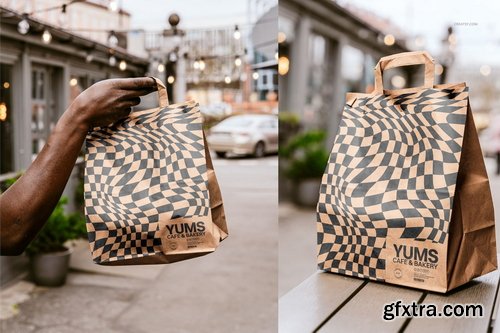 Creatsy - Paper Bag Mockup Set (outdoor)