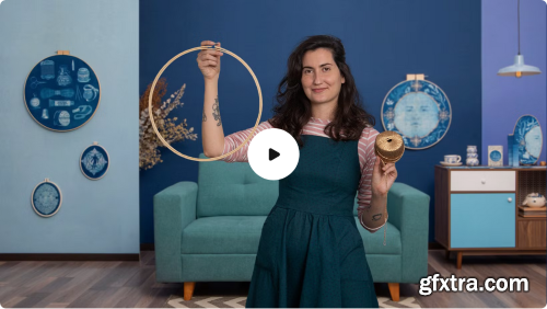 Domestika - Bluework: Combine Embroidery and Cyanotype