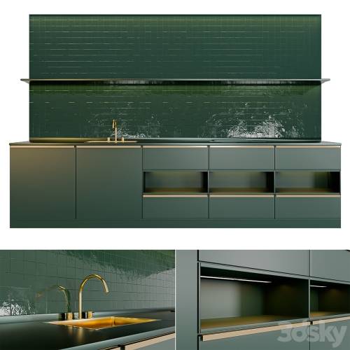'3dsky Pro - Green kitchen'