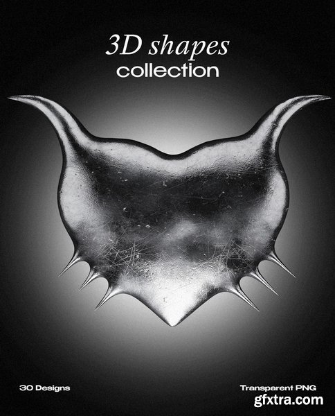 DirtyBarn - Design Elements Pack #5: 3D Shapes Collection