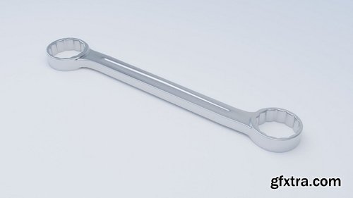 CGTrader - Double Ended Box Wrench