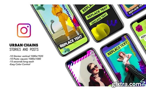 Urban Chains Stories and Posts - After effects Template After Effects Template
