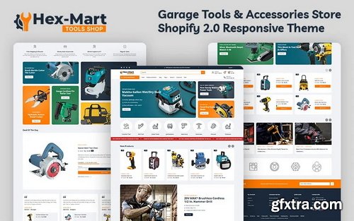 Hexmart - Construction Tools & Equipment Store Multipurpose Shopify 2.0 Responsive Theme Shopify Theme