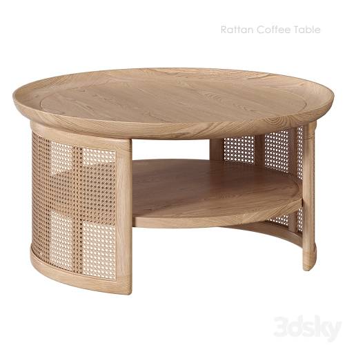 '3dsky Pro - Homary Rattan coffee table' '3dsky Pro - Homary Rattan coffee table'