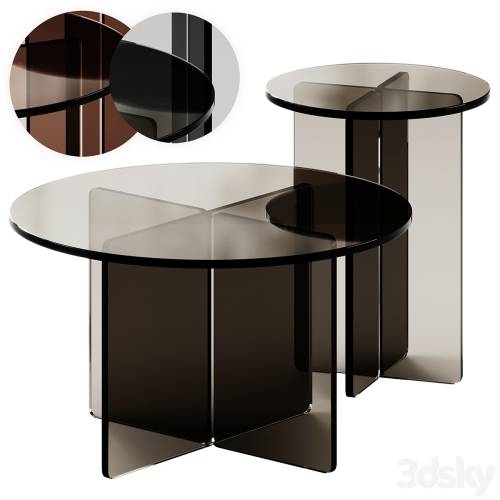 '3dsky Pro - Iris Glass Coffee and Side Tables by Pastill' '3dsky Pro - Iris Glass Coffee and Side Tables by Pastill'