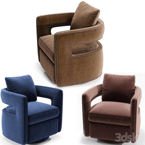 '3dsky Pro - Kennedy Navy Swivel Chair' '3dsky Pro - Kennedy Navy Swivel Chair'