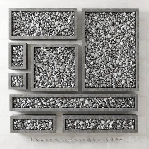'3dsky Pro - Pebble form / Pebble in square shapes' '3dsky Pro - Pebble form / Pebble in square shapes'