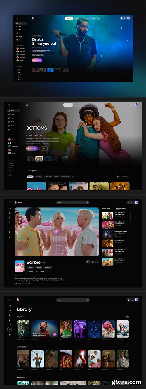 Pixflow - Video Streaming Web UI Kit