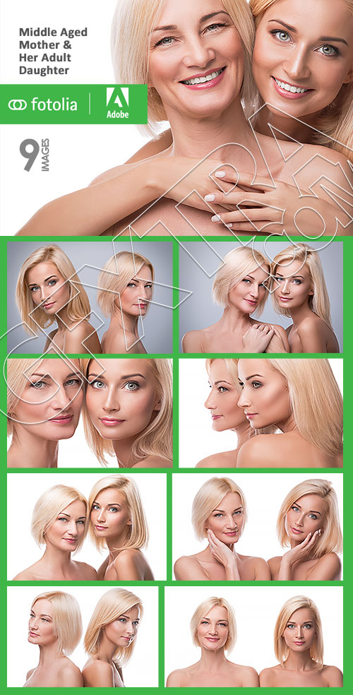 Middle Aged Mother &amp; Her Adult Daughter 9xJPG