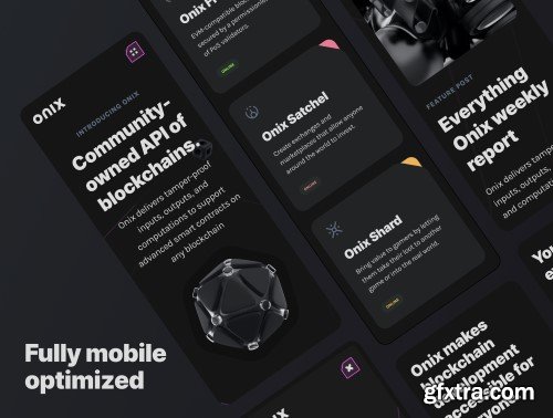 UI8 - Onix Blockchain Landing Page UI Design Kit UI8 - Onix Blockchain Landing Page UI Design Kit