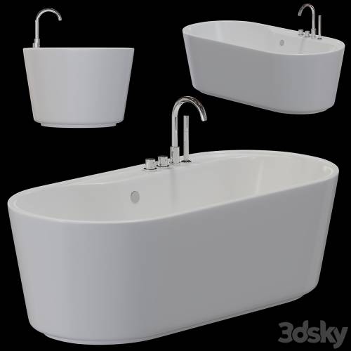 '3dsky Pro - Freestanding bathtub BelBagno BB14-K'