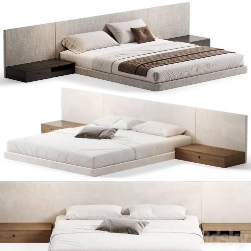 '3dsky Pro - PALISSANDRE Modern Bed, Double bed 01'