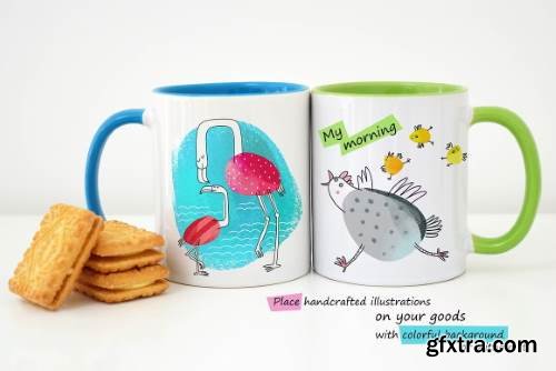 6 Illustrations About Baby and Mom 12xPNG 5863218