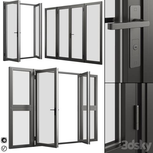 '3dsky Pro - A set of metal windows and doors.'