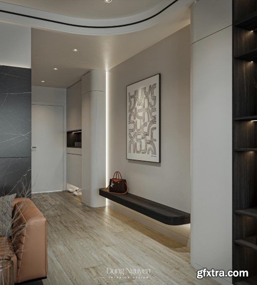 3ds Max Living Room Interior Scene