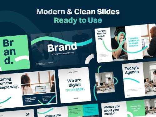 'Brandly - Business Marketing PowerPoint Presentation Template'