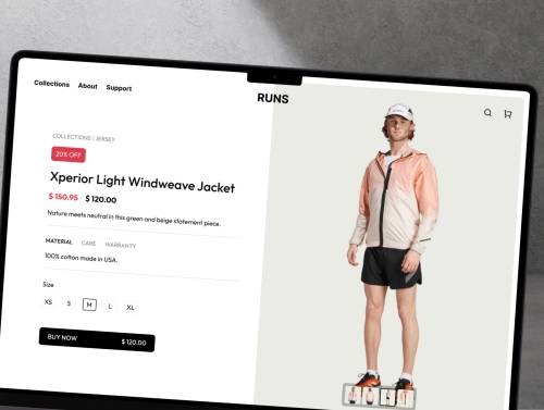 'RUNS - Ecommerce Framer Template'