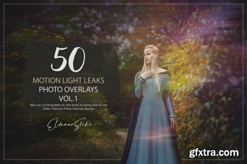 Artstation - 50 Motion Light Leaks Photo Overlays - Vol. 1