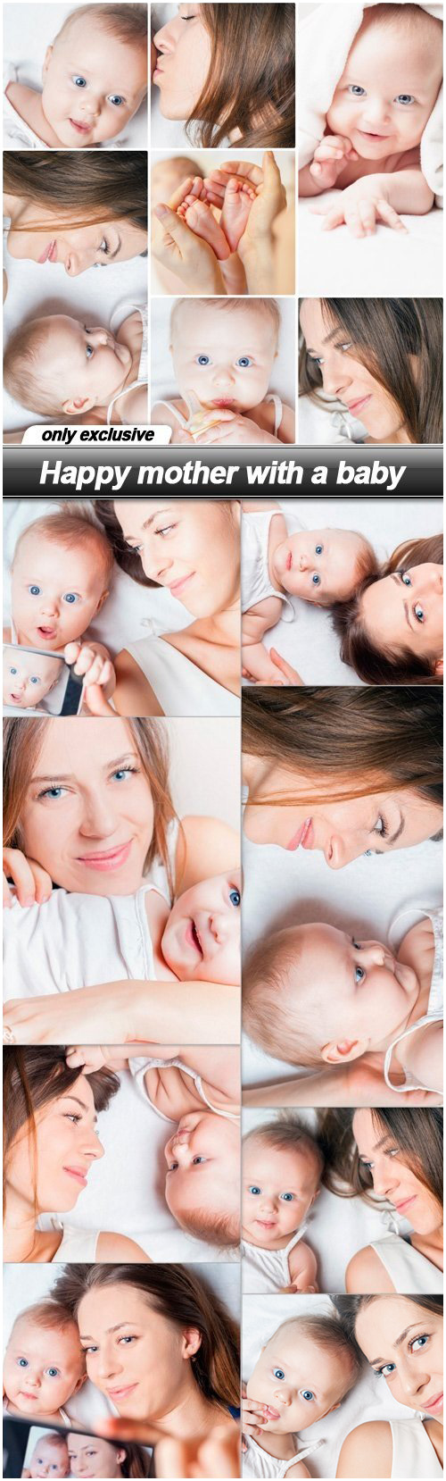 Happy Mother with a Baby 9xJPG