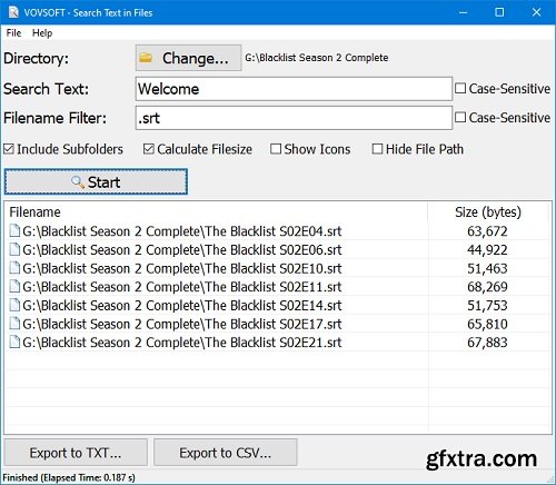VovSoft Search Text in Files 4.6