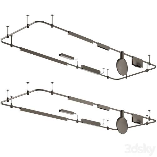 '3dsky Pro - track system centersvet Aurom black Line Line Spot X Karim Rashid' '3dsky Pro - track system centersvet Aurom black Line Line Spot X Karim Rashid'