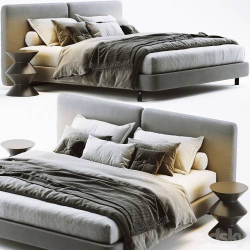 '3dsky Pro - Minotti Tatlin Cover Bed' '3dsky Pro - Minotti Tatlin Cover Bed'