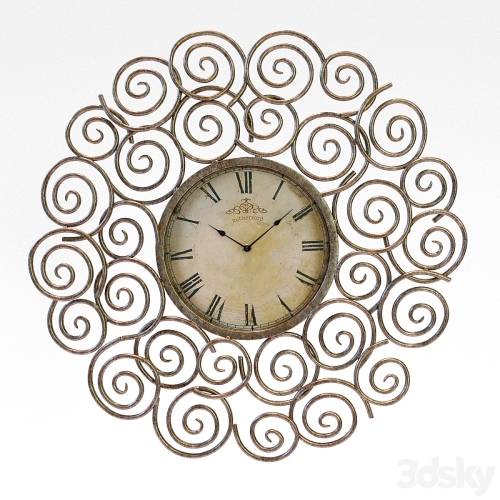 '3dsky Pro - UTTERMOST SASSETTA CLOCK' '3dsky Pro - UTTERMOST SASSETTA CLOCK'
