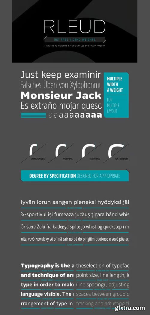 Rleud Font Family 160xTTF