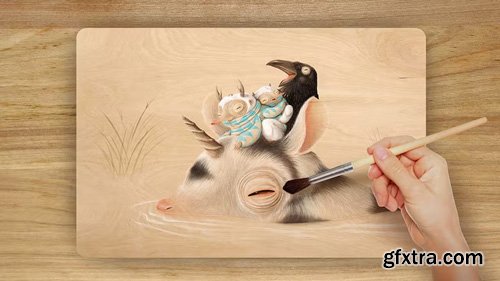 Domestika - Guided Project: Watercolor on Wood