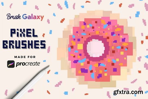 Brushgalaxy - Pixel Brush Set For Procreate