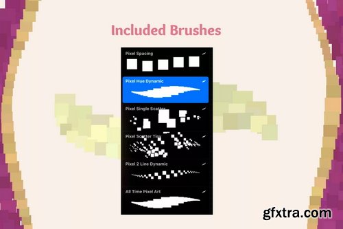 Brushgalaxy - Pixel Brush Set For Procreate