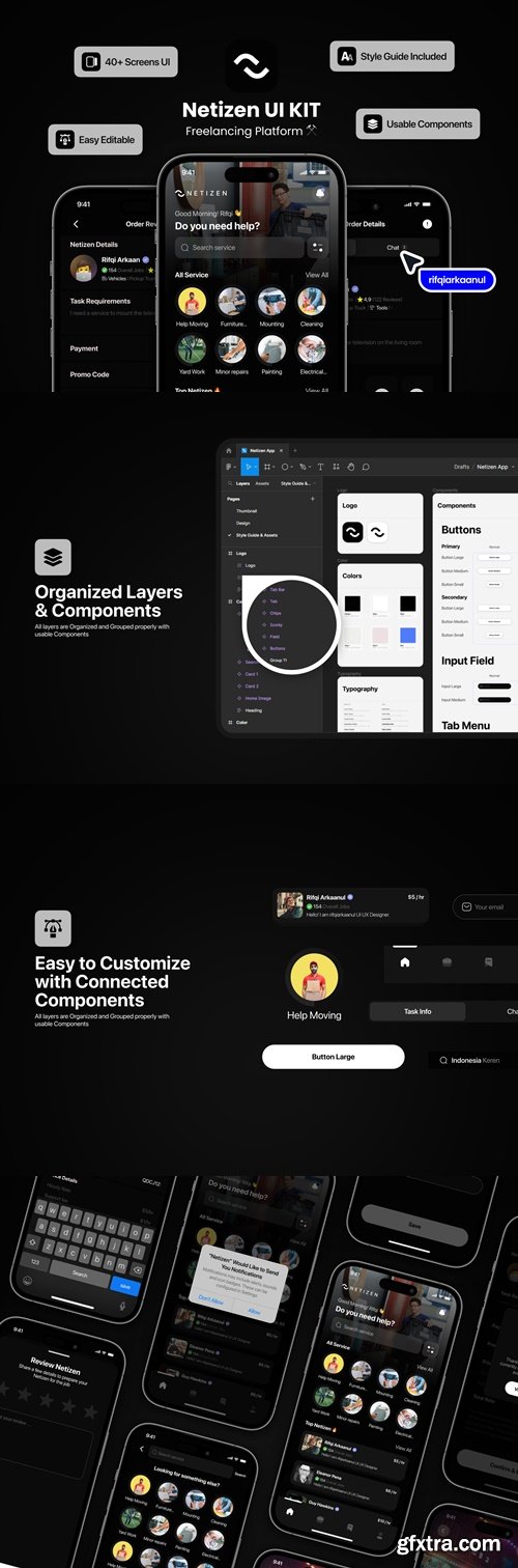 Netizen Freelance UI KIT