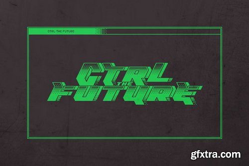 CreativeMarket - Dither Byte - Vintage Pixel Font