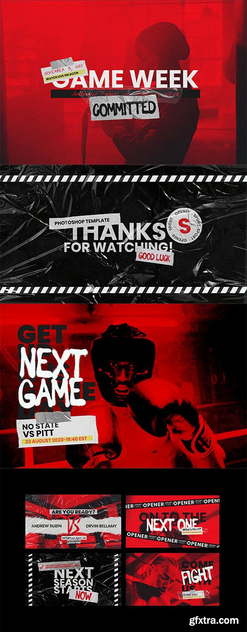 Pixflow - Sport Opener Photoshop Template