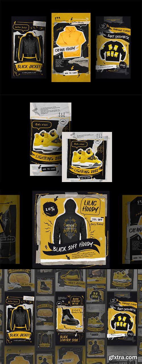 Pixflow - Scribble Elements for Instagram