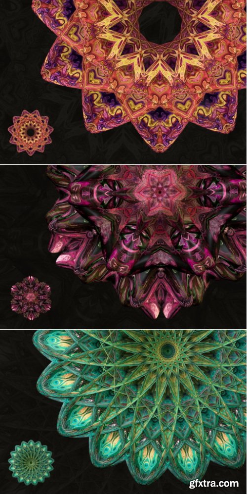 Chromasupply - Symmetry: 15 Abstract Mandala Shapes