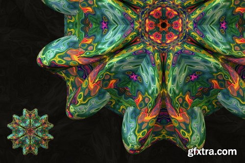 Chromasupply - Symmetry: 15 Abstract Mandala Shapes