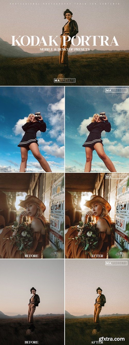 CreativeMarket - 10 KODAK PORTRA Lightroom Presets 10906500