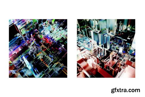 Rulebyart - 3D Matrix Grid Backgrounds