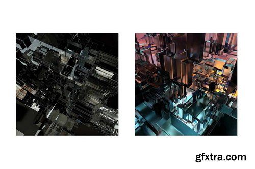 Rulebyart - 3D Matrix Grid Backgrounds